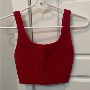 Babaton Crop Top. Size XS. Red.